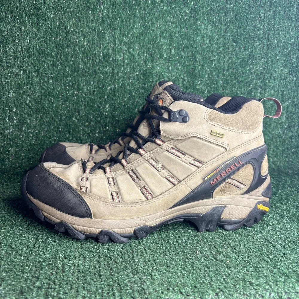 Merrell Outland Mid Waterproof Hiking Gorpcore Outdoor Boots Brown Mens Size 13